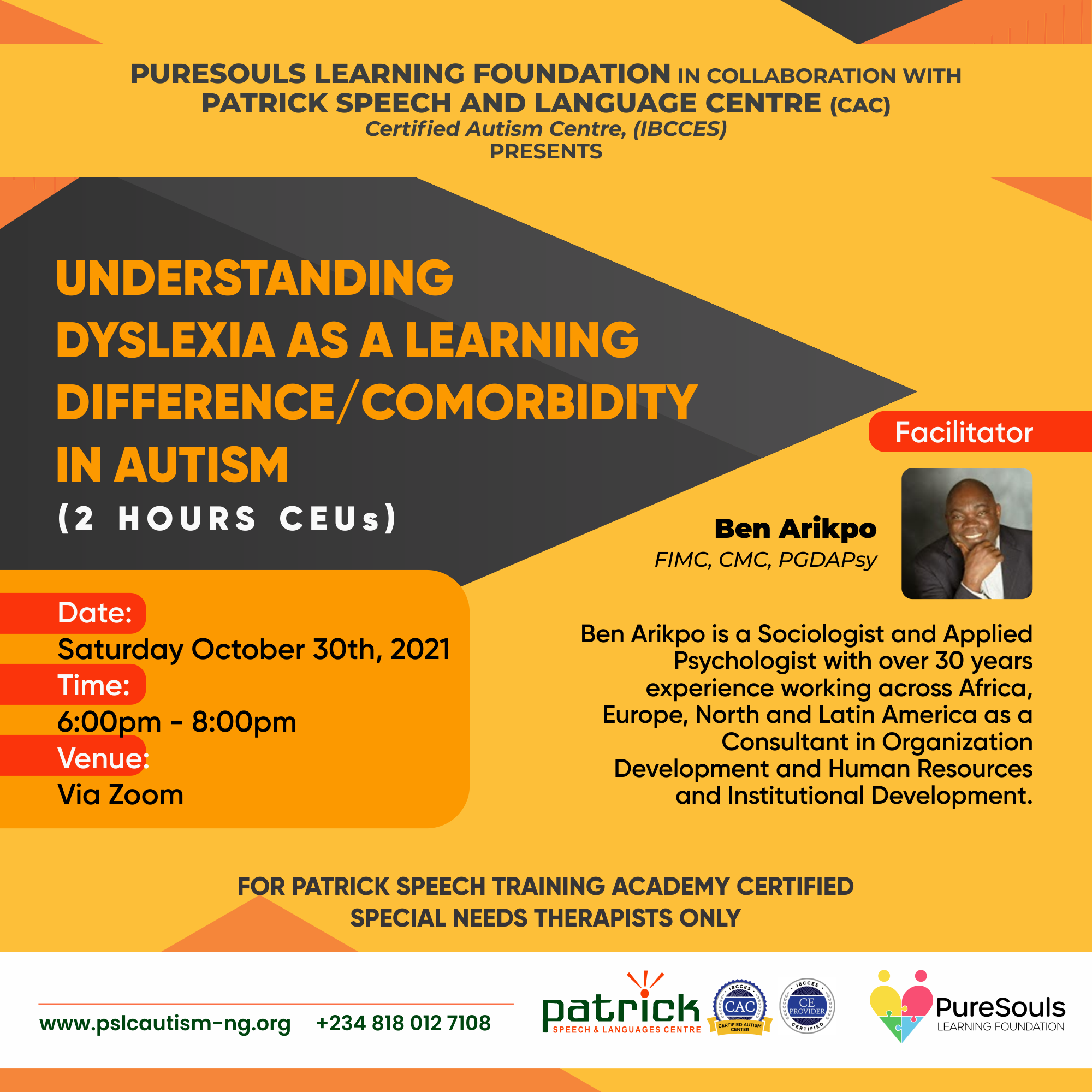 Understanding Dyslexia as a Learning Difference/Comorbidity in Autism