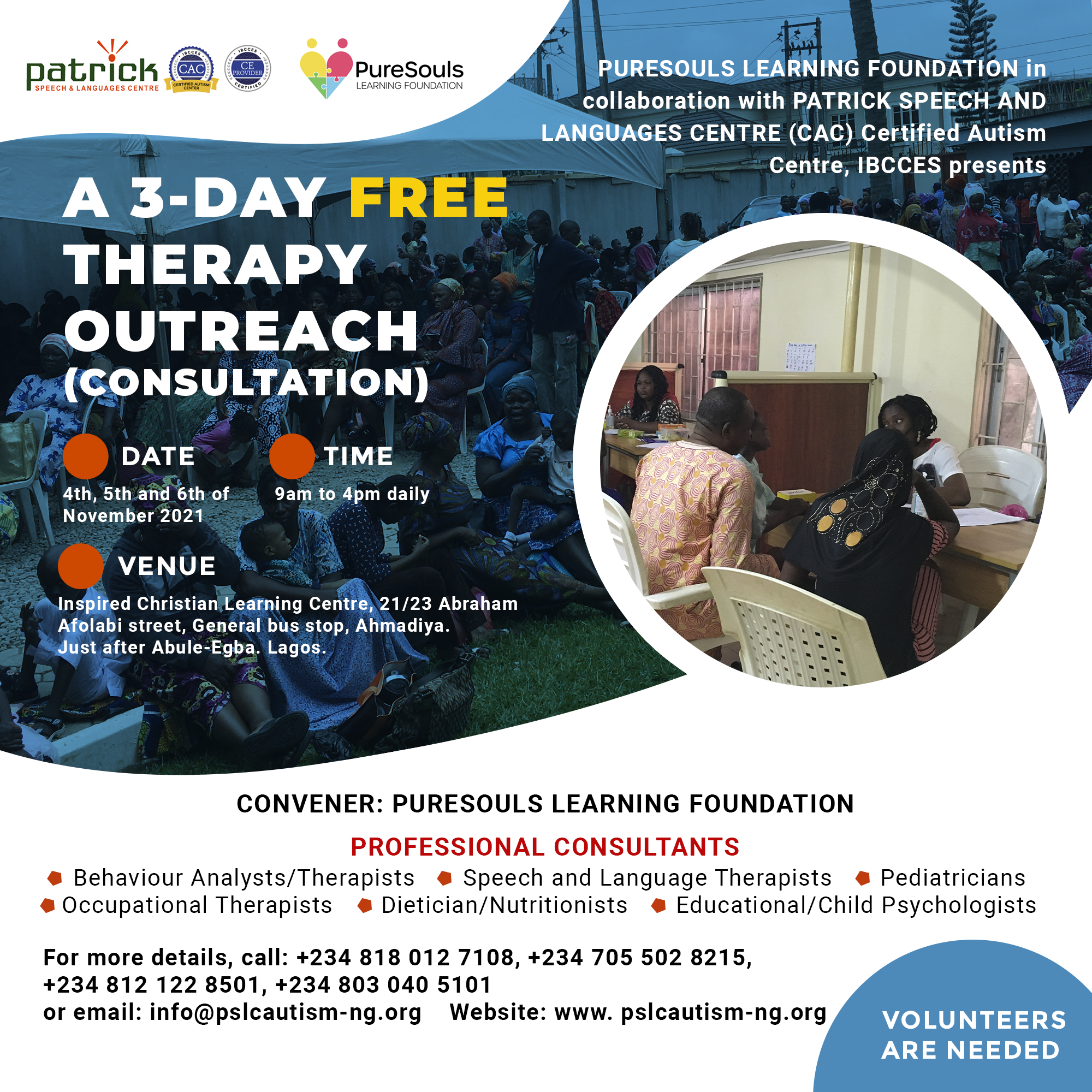 A 3-Day Free Therapy Outreach